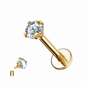 Piercing Labret Or Strass