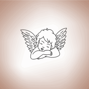 Tatouage Ephémère Ange Endormi