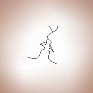 Tatouage Ephémère Baiser d'Amoureux