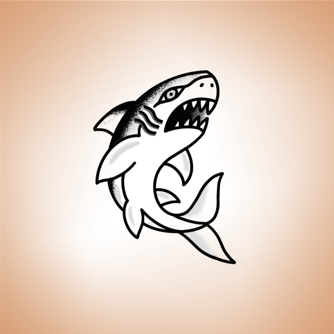 Tatouage Requin - Old School – Image 2