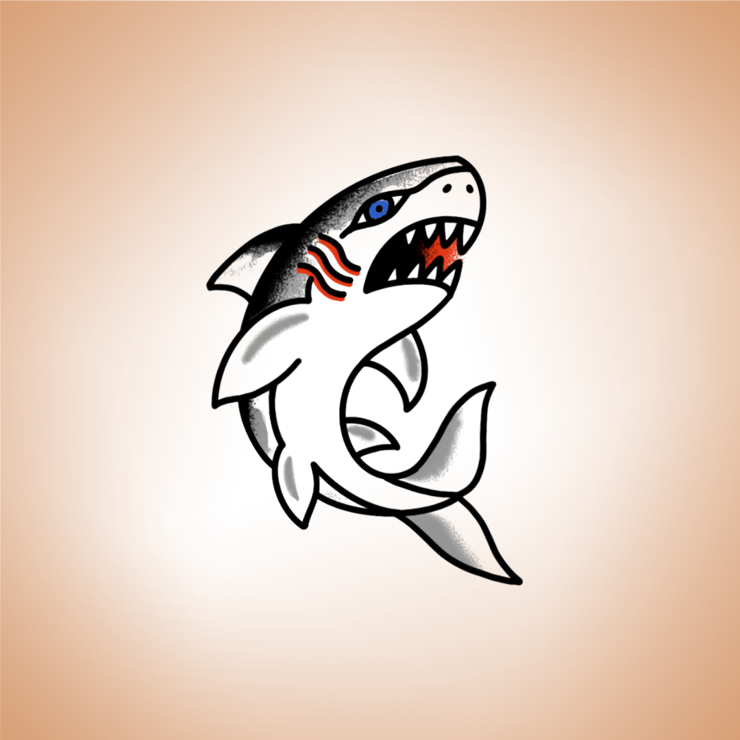Tatouage Requin - Old School
