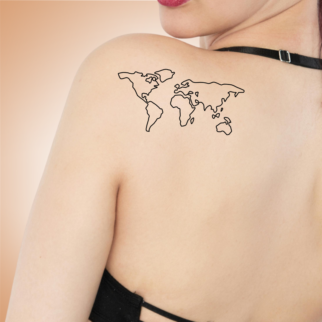 Tatouage Carte - Voyage – Image 2
