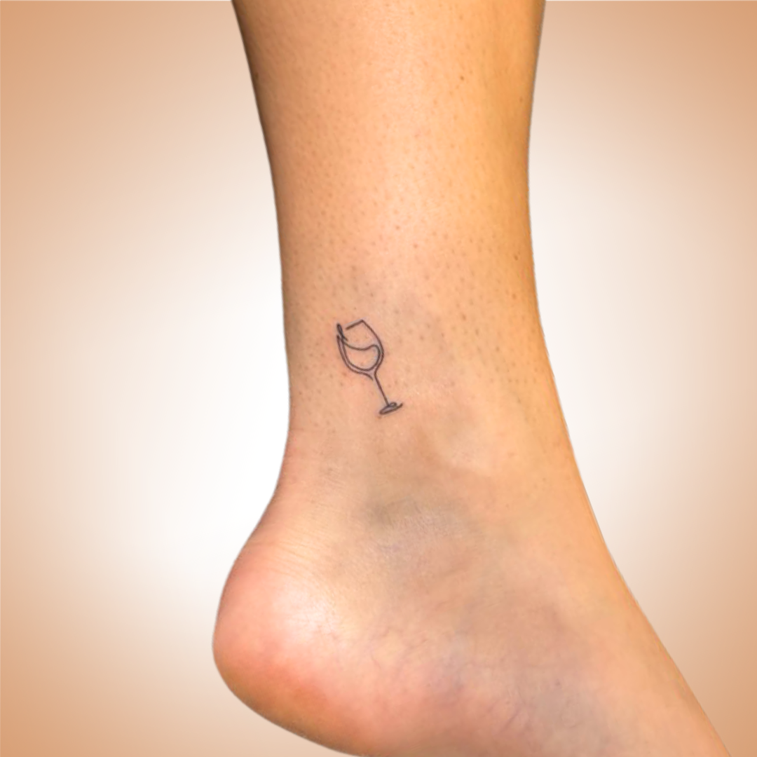 Tatouage Verre de Vin – Image 2