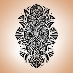 Manche Polynésienne Visage - Voyage