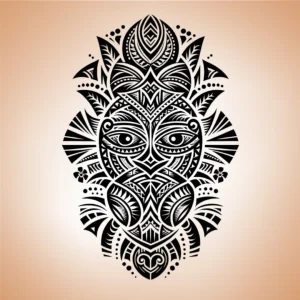 Manche Polynésienne Visage - Voyage